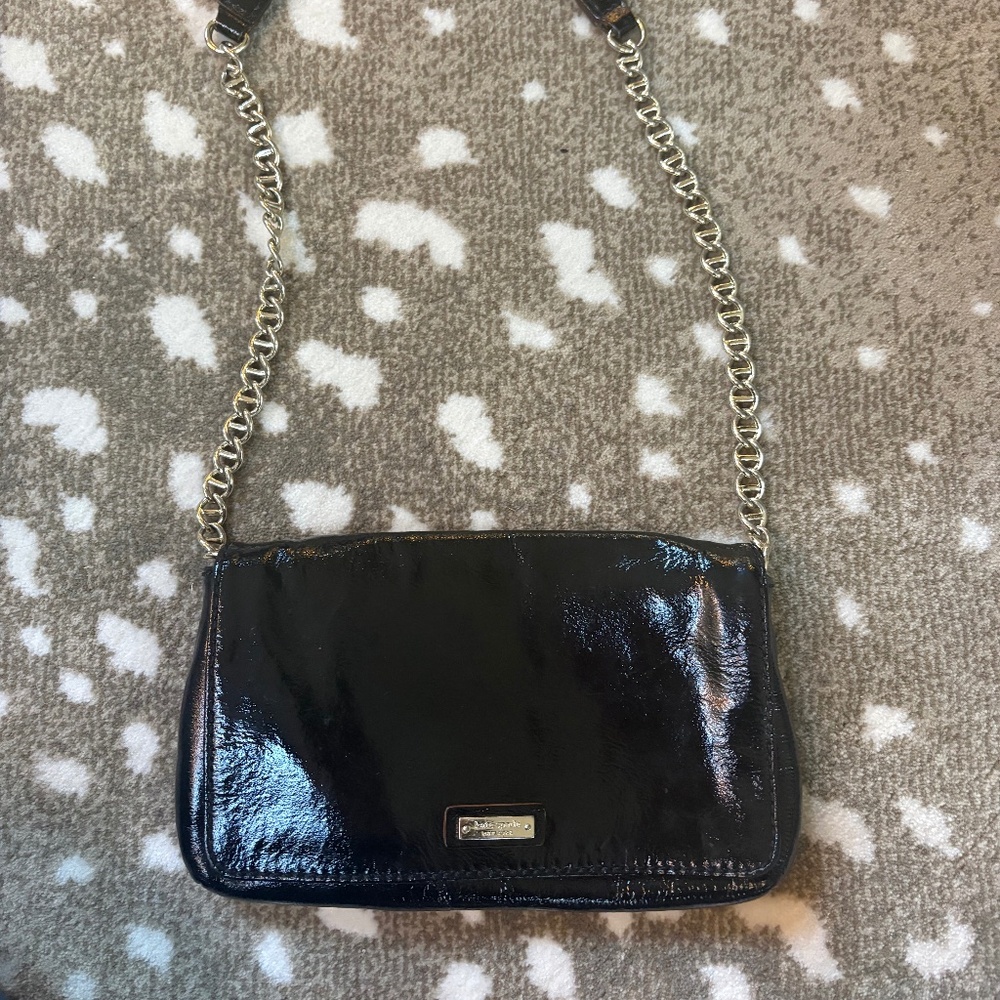 Kate Spade Patent Leather Purse Black
